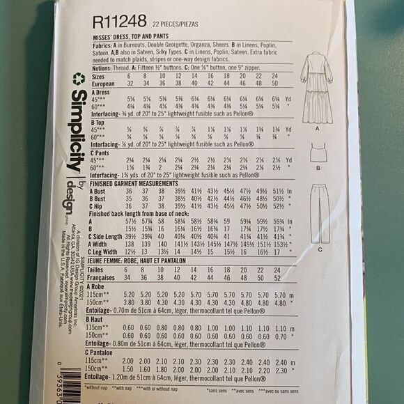 Dress, top and pants pattern - Picture 2 of 2